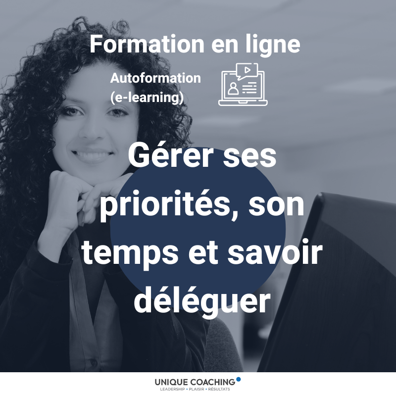 formation en ligne autoformation elearning gérer ses priorités son temps et savoir déléguer